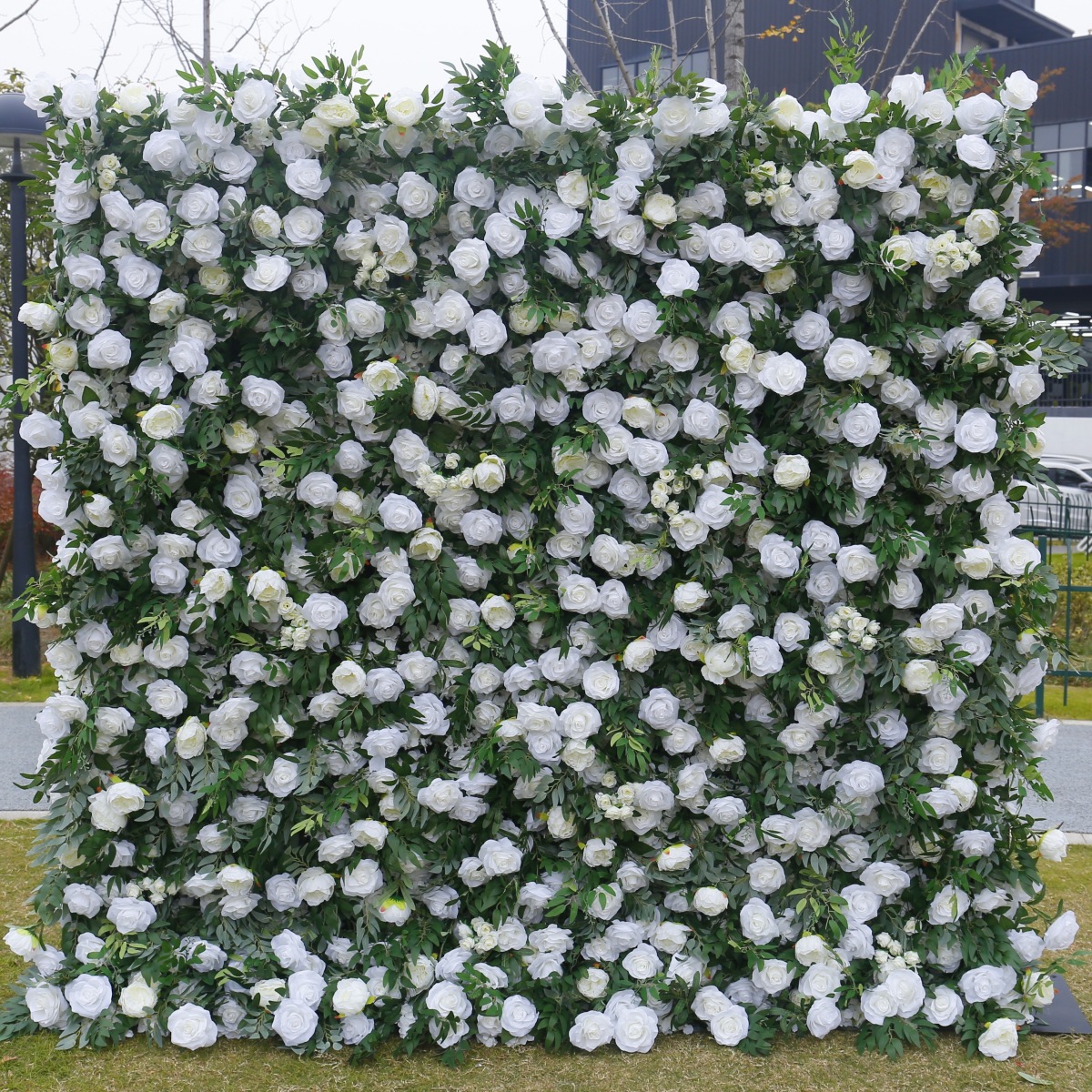 Roll Up Flower Wall Backdrop – 8x8ft with Zipper Portable Design