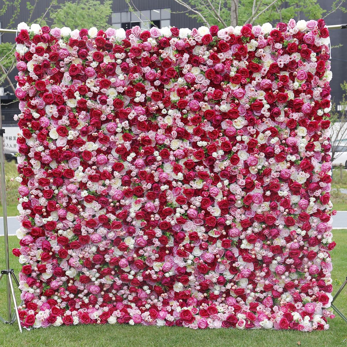 Flower Wall Backdrop – Wedding Party Photography Background（Factory Direct·Custom Sizes & Colors）
