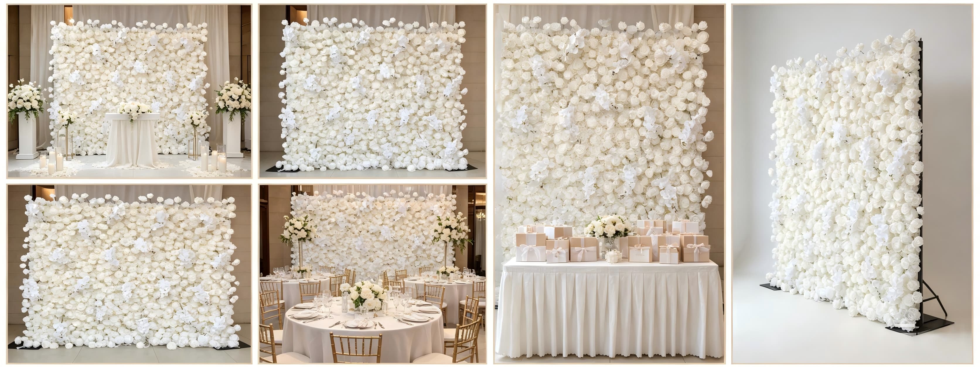 wedding flower wall backdrop multiple event scenes