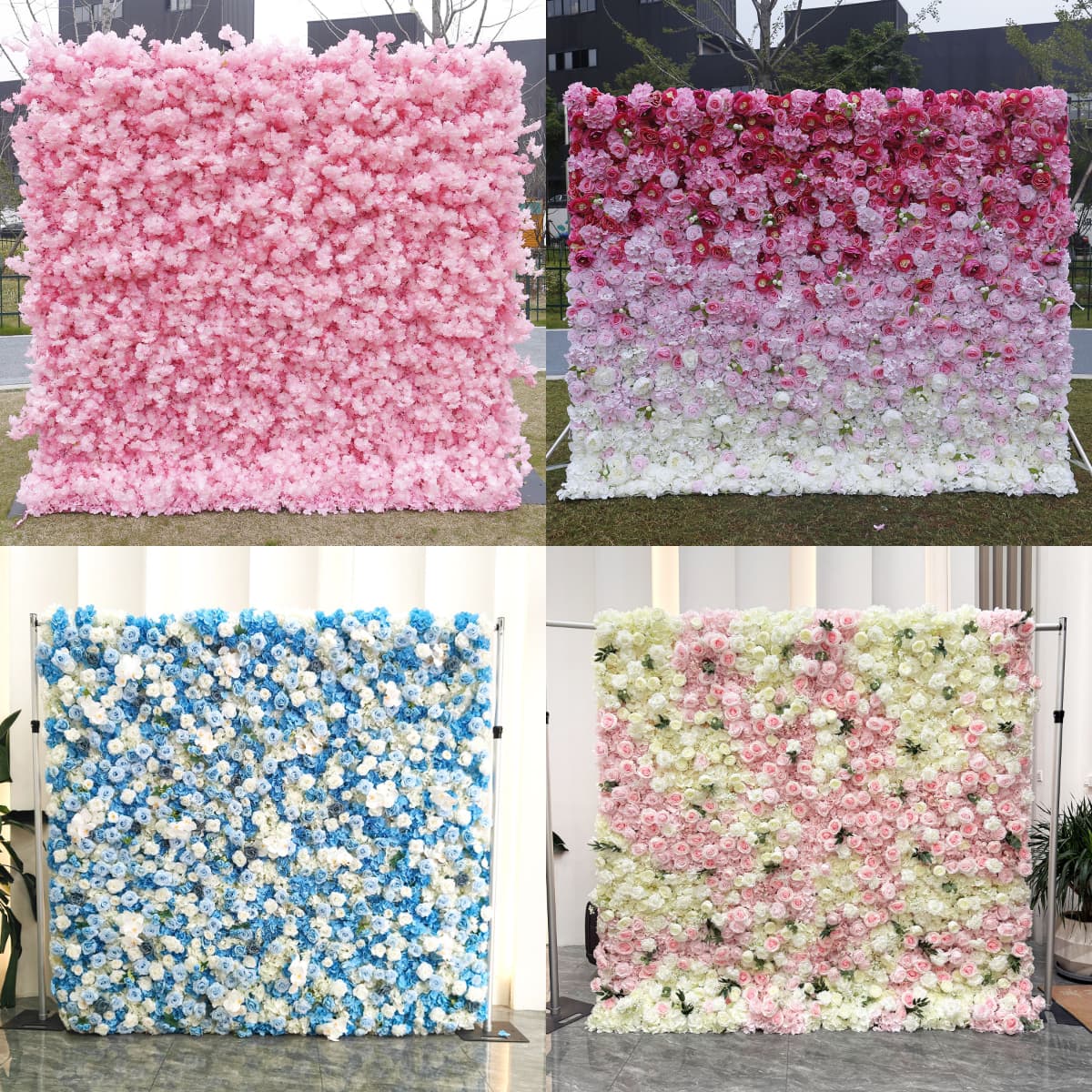 Silk Flower Wall – Artificial Flowers Wall Panels