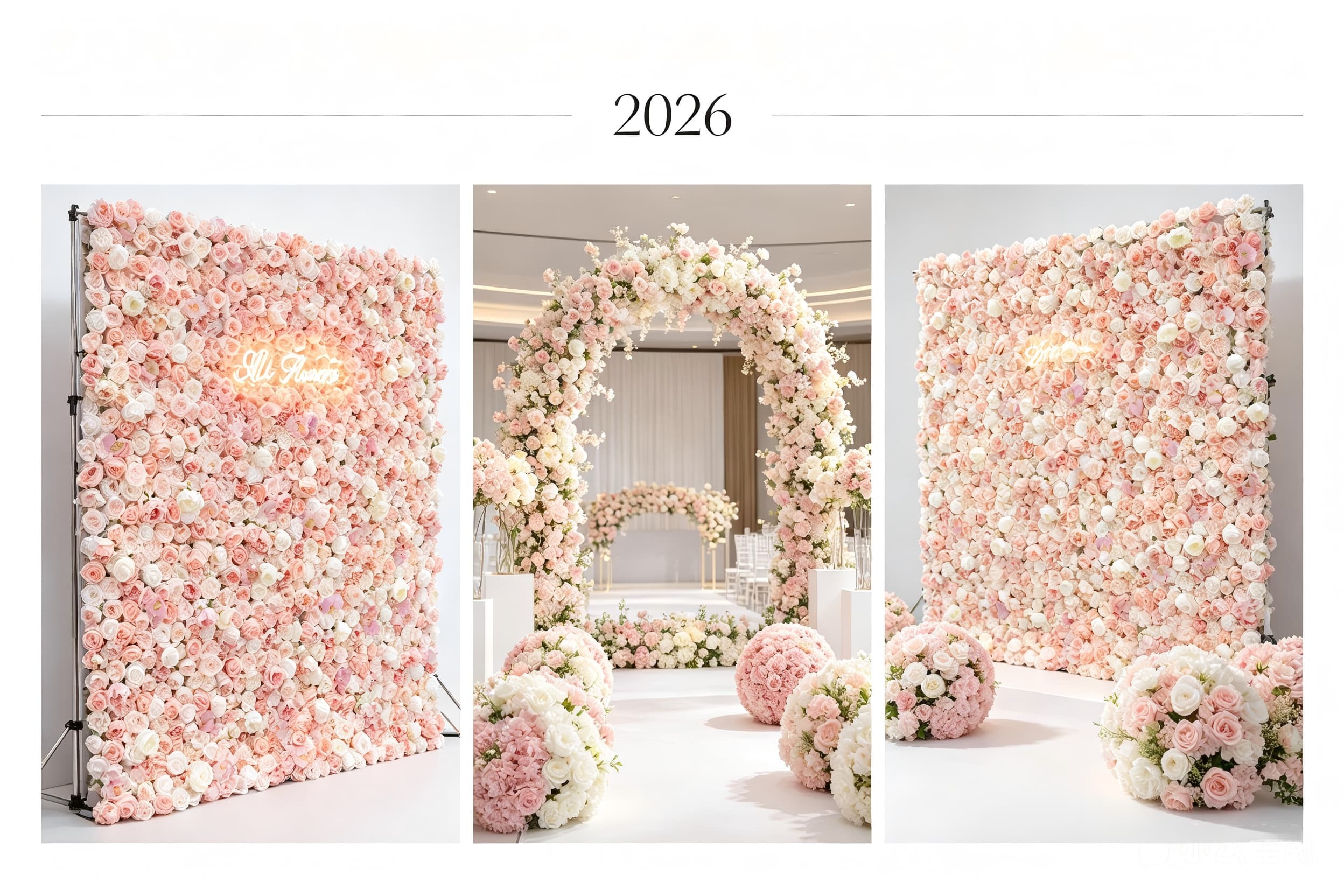 2026 Wedding Floral Trends: Why Artificial Flower Walls Are Taking Over