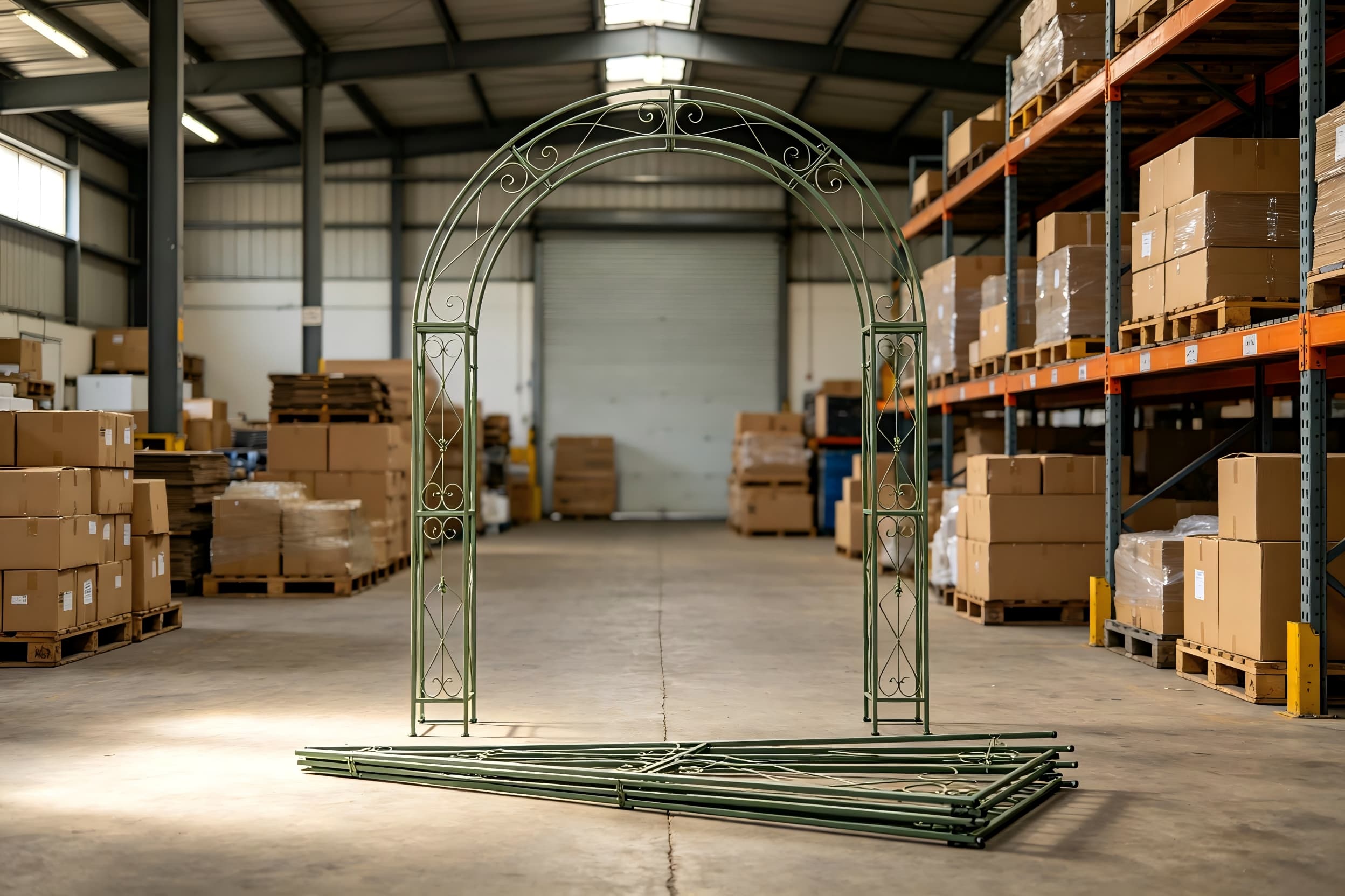 collapsible flower arch frame packaging shipping