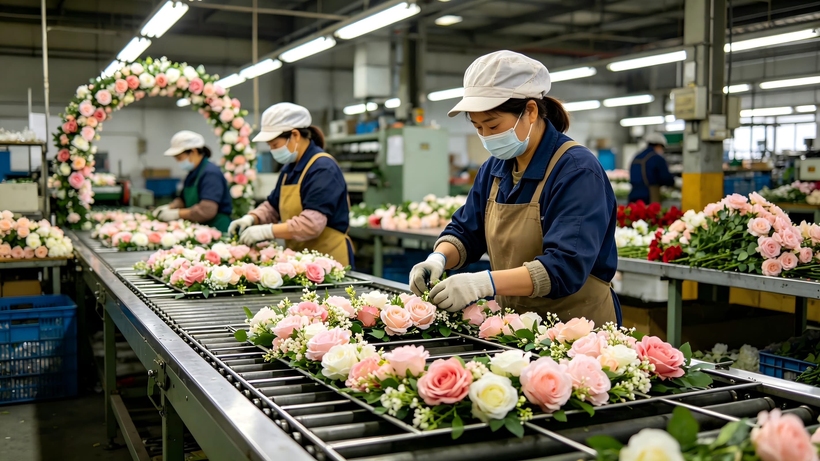 Xibo Floral artificial flower arch manufacturer factory