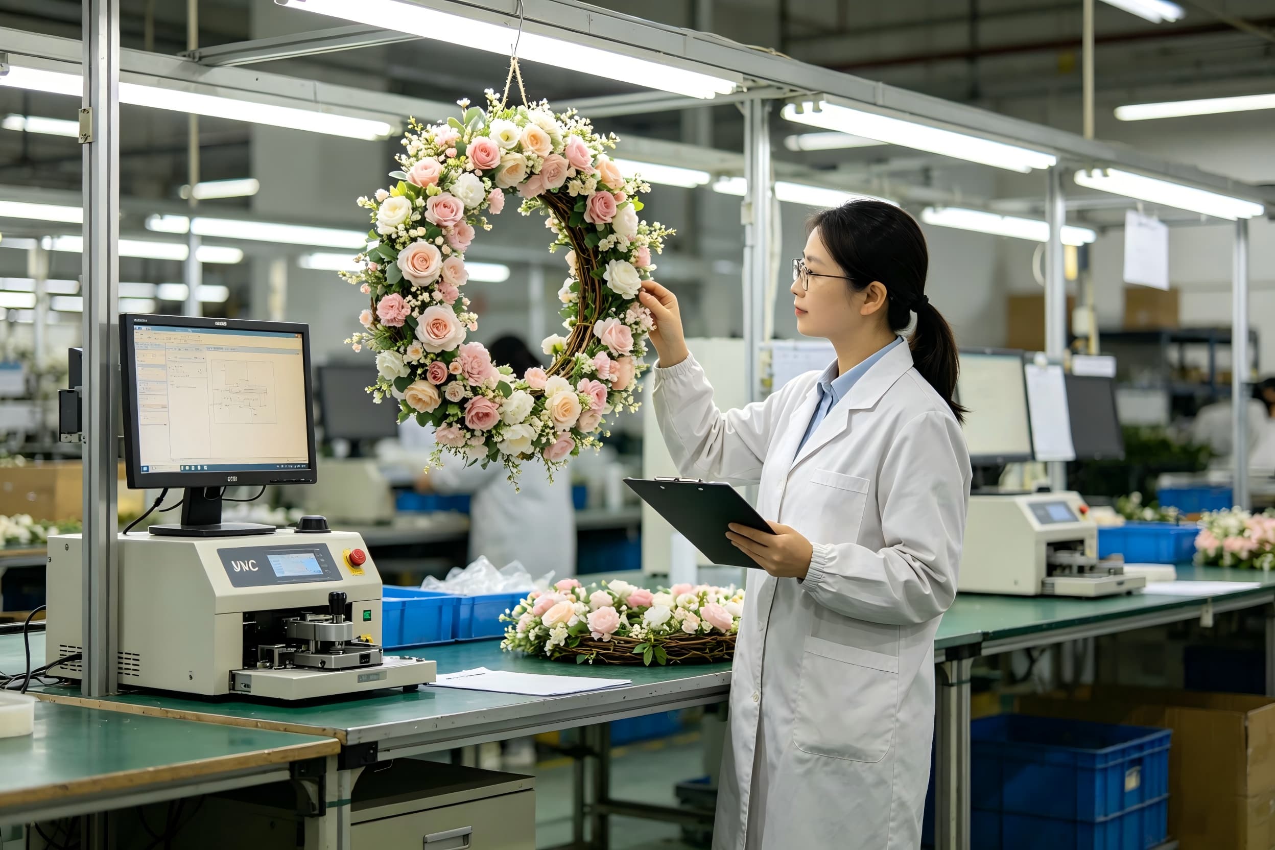 质检员检查产品 (1)