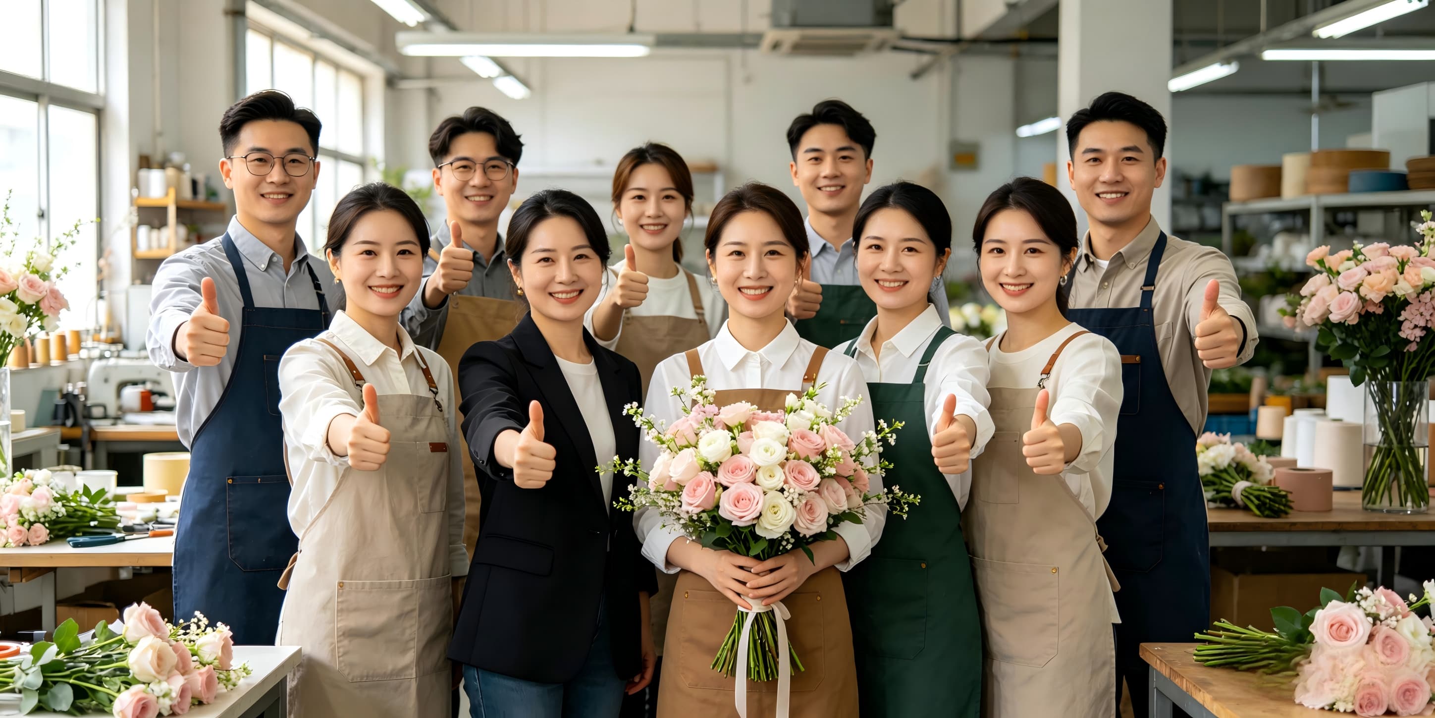 Xibo Floral bouquet manufacturer team