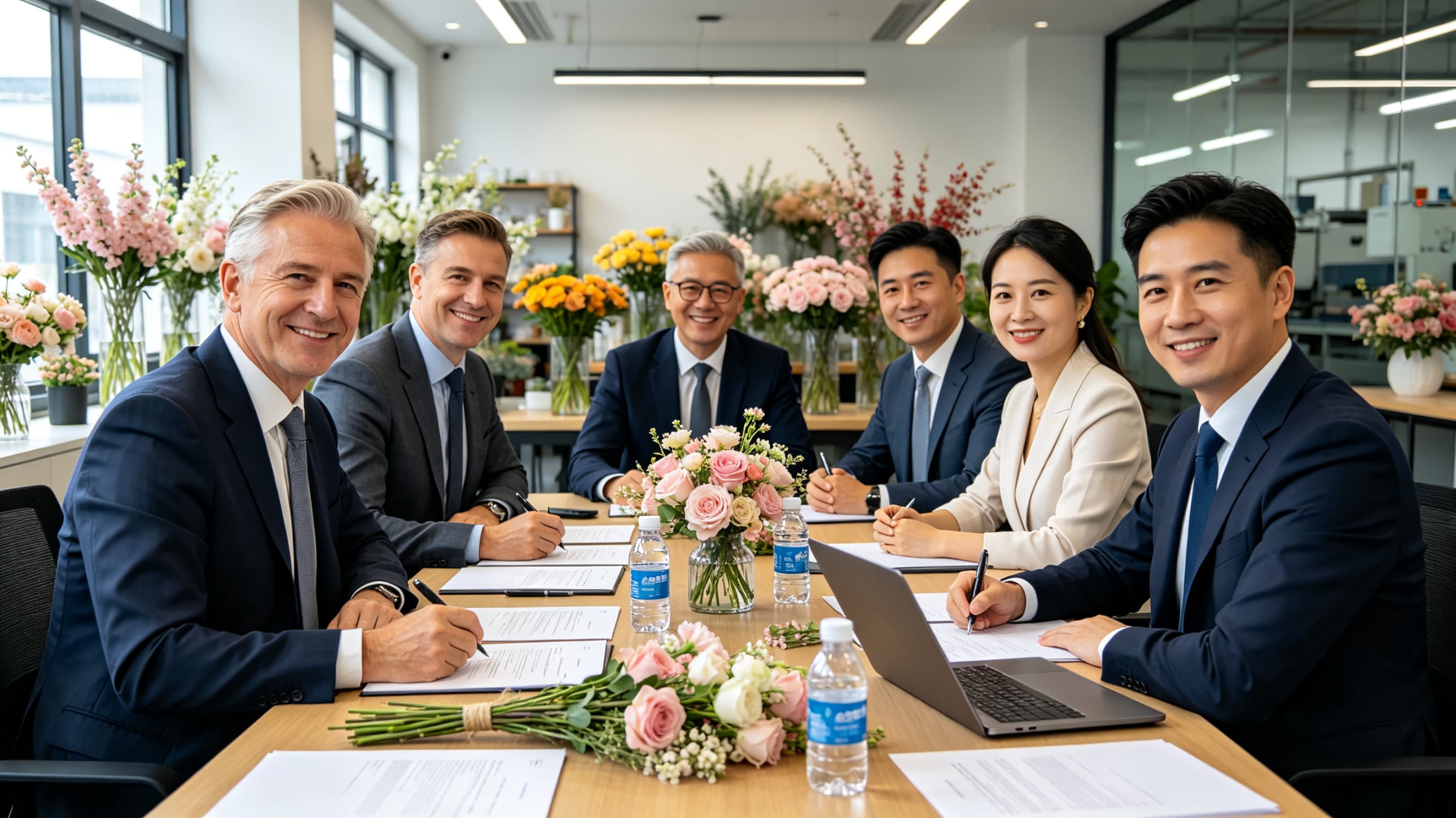 international event cases using XIBO flower wall backdrops
