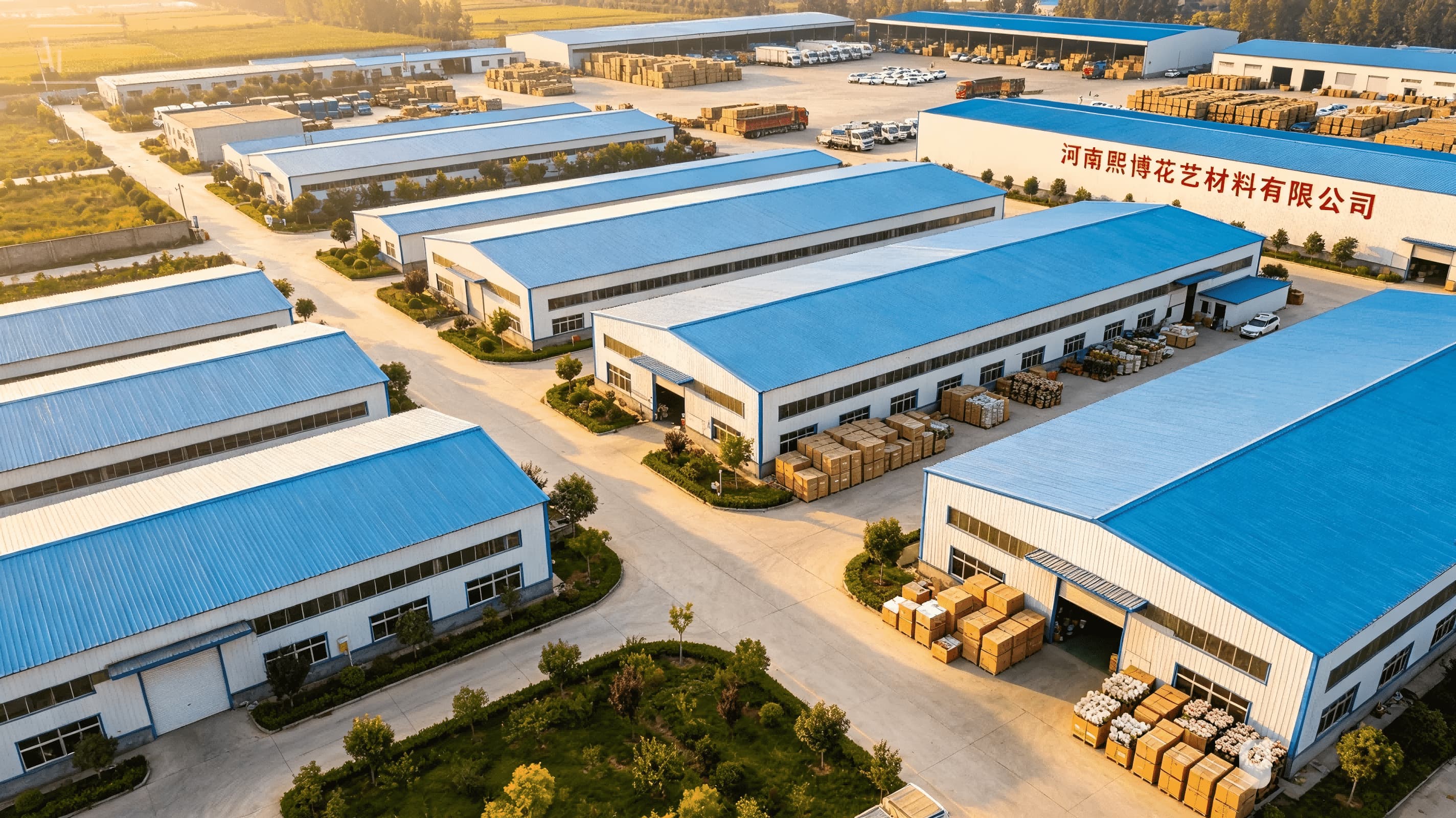 artificial flower wall factory production line
