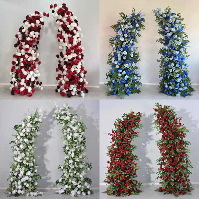 White Crescent Flower Arch – Moon Gate Wedding Arch