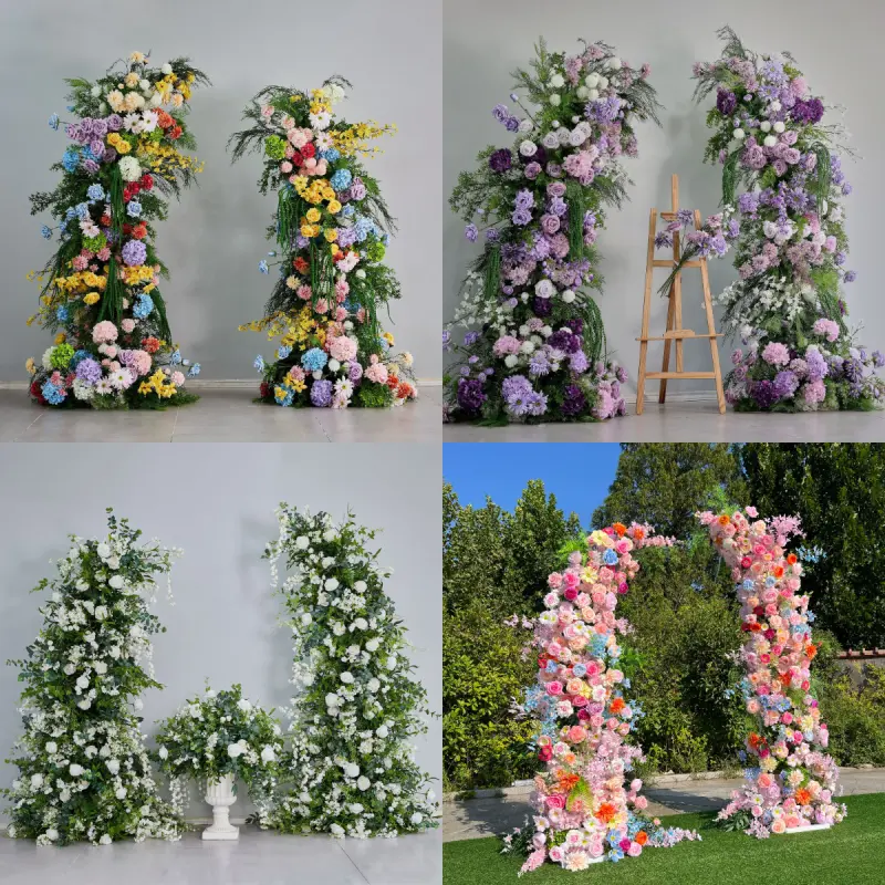 White Crescent Flower Arch – Moon Gate Wedding Arch