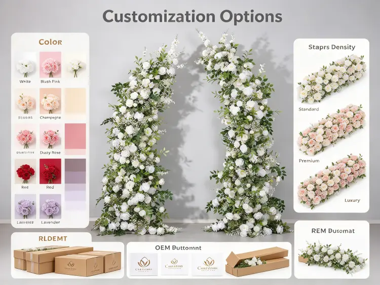 Custom Crescent Arch Color Shape Size Density Options OEM Service