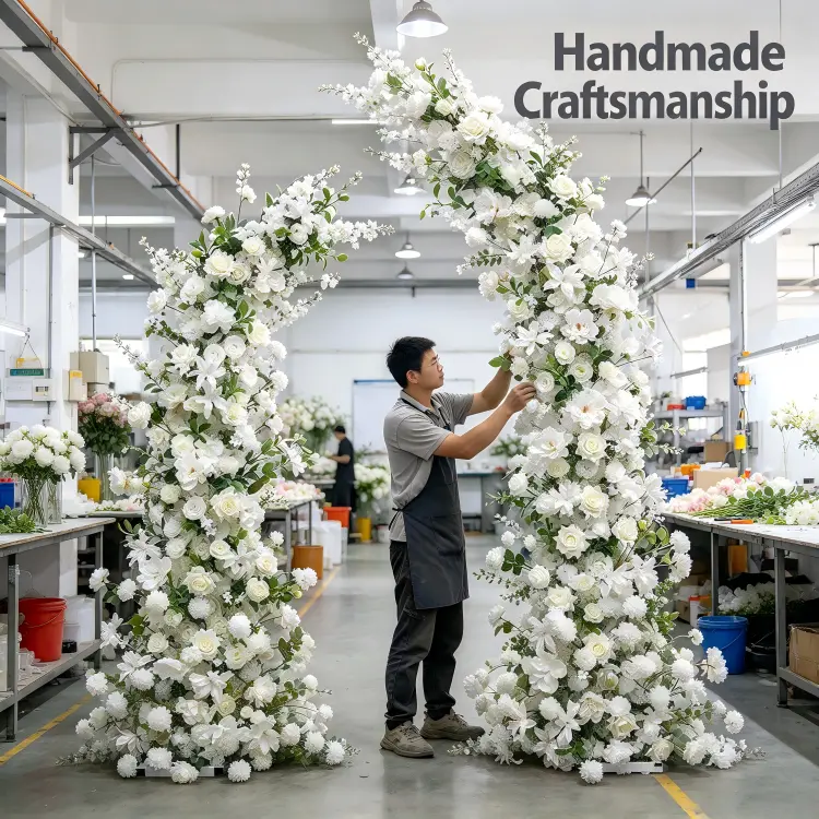 Artisan Installing Cardboard Collar on Peony Bloom 24-Hour Box Test Detail