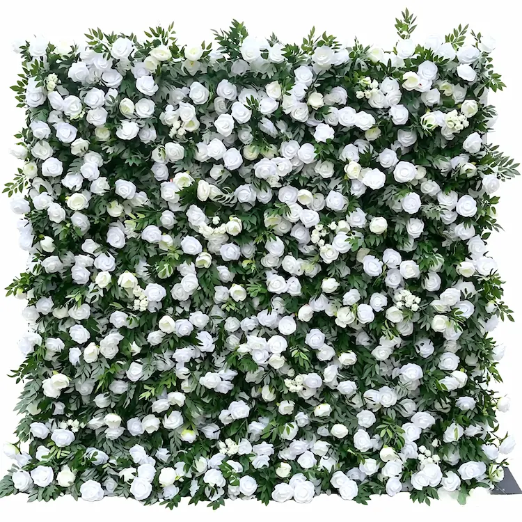 8x8ft roll up flower wall fully opened front view