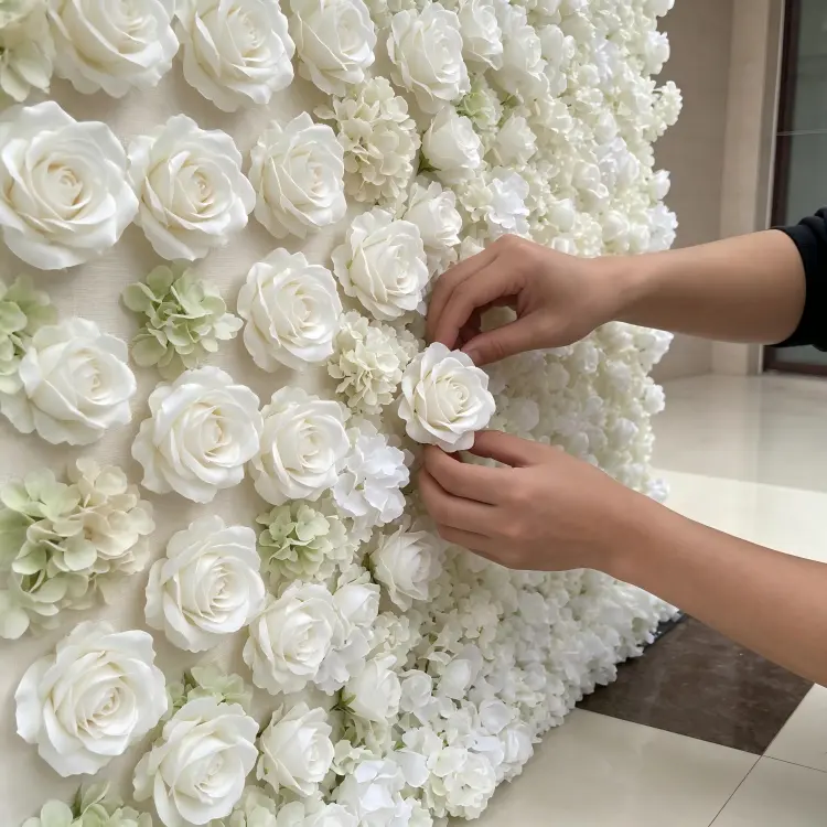handmade artificial flower wall craftsmanship quality