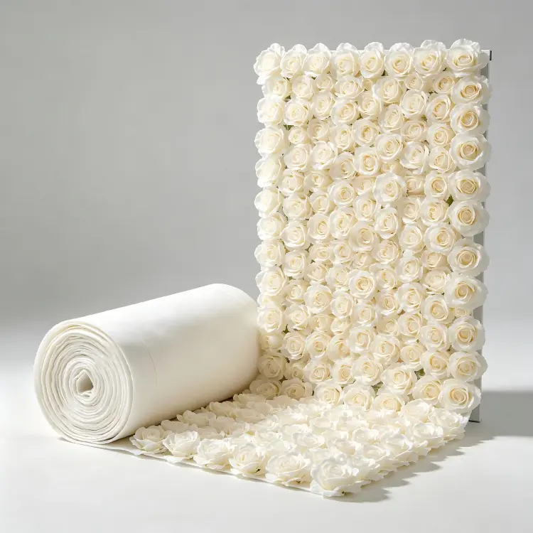 roll up flower wall curtain design easy storage transport