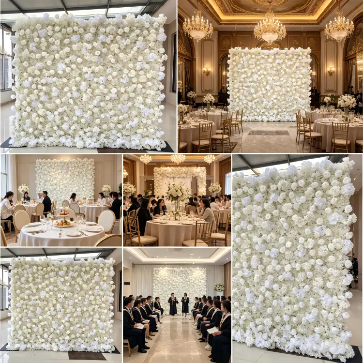 global flower wall client case studies wedding events worldwide