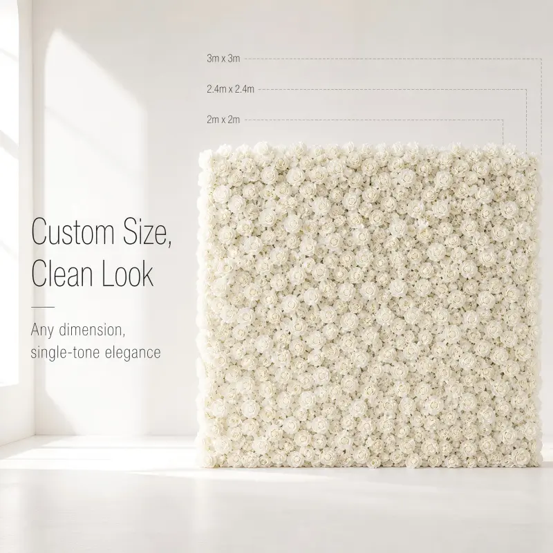 Colorful Mixed Flower Wall – Handmade Multicolor Event Backdrop
