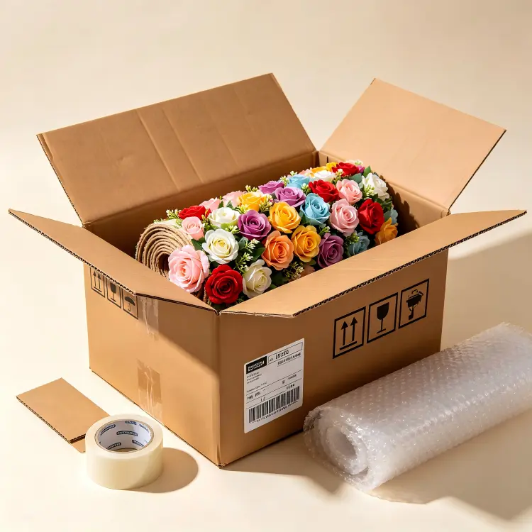 flower wall product packaging rolled storage bag