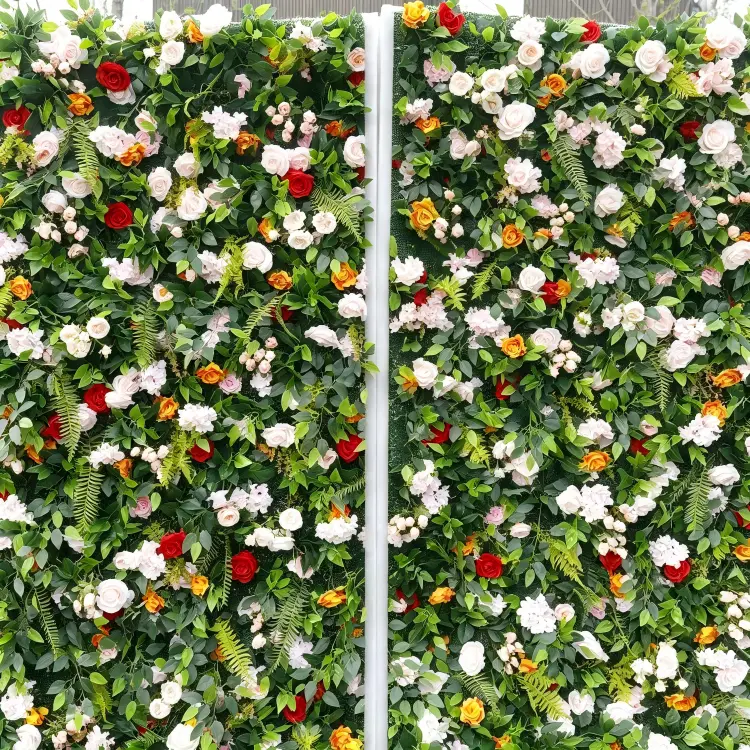 modular flower wall panel interlocking system snap together