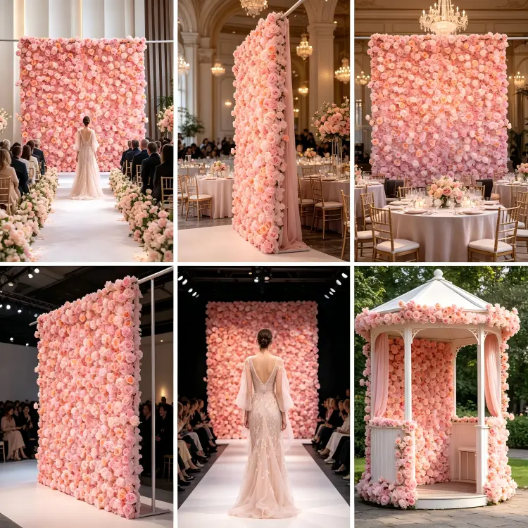 global flower wall client case studies wedding events worldwide