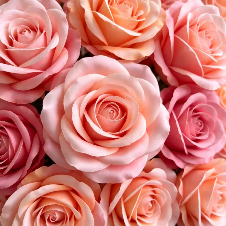 pink champagne rose close up texture detail mixed pattern