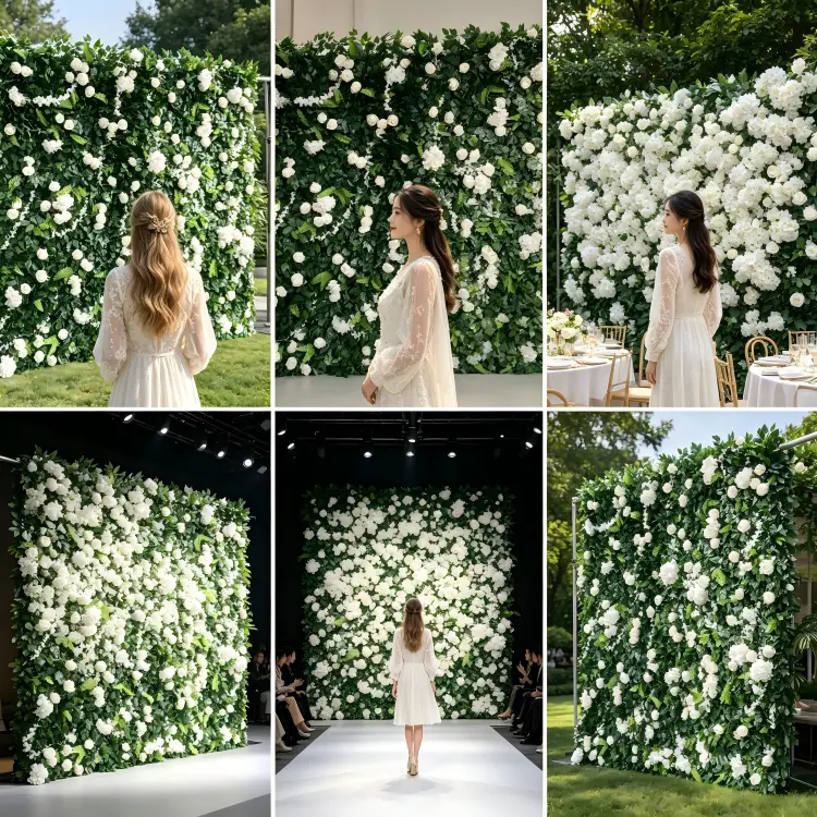 global flower wall client case studies wedding events worldwide