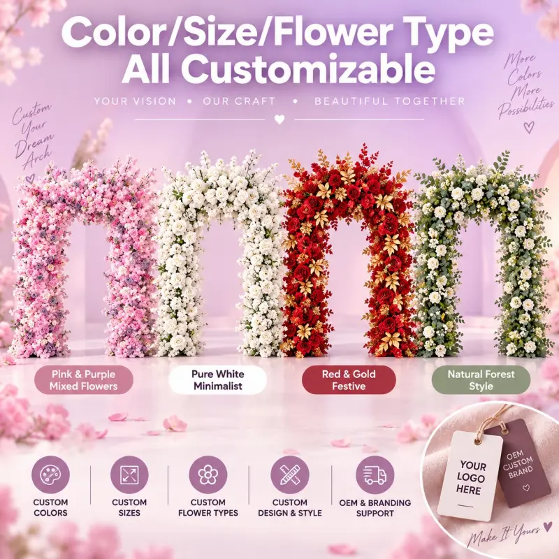 Pink Wedding Arch – 8ft Pink Rose Flower Arch