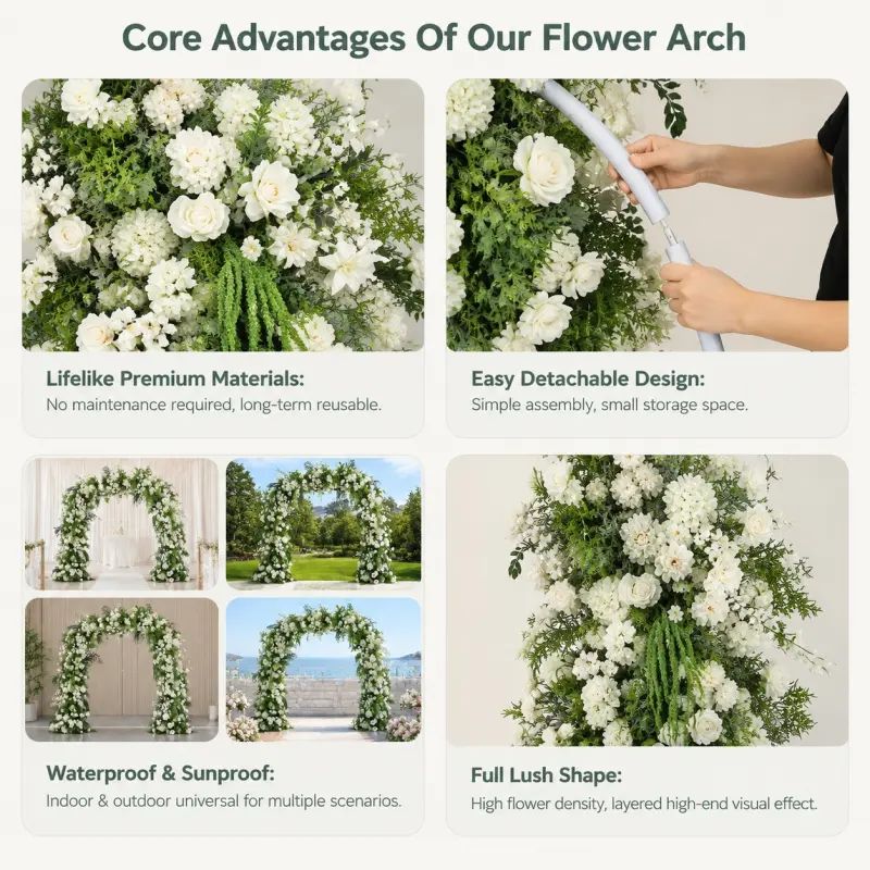 Wedding Arch with Stand – Flower Arch Stand Included