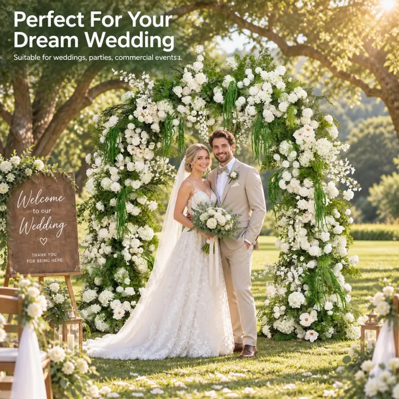 Wedding Arch with Stand – Flower Arch Stand Included