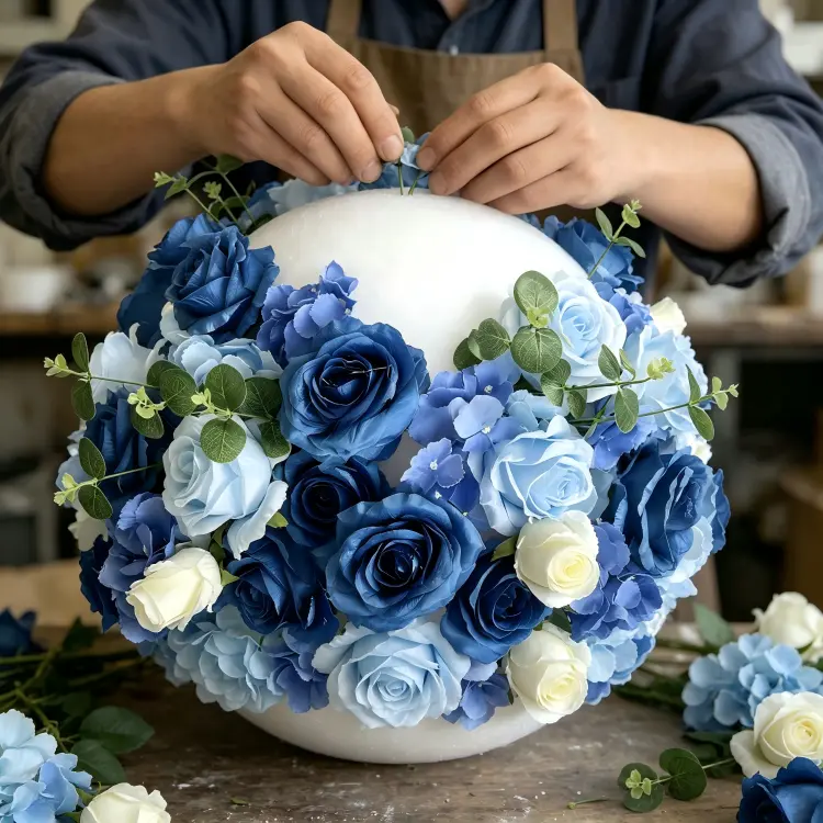 handmade-flower-ball-artisan-process
