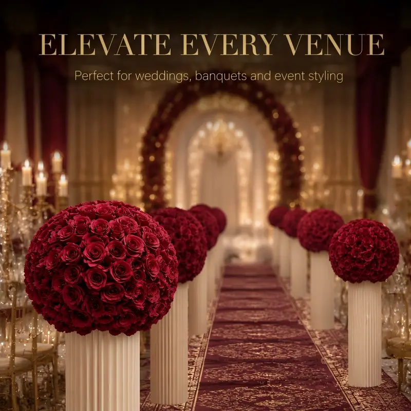 Artificial Silk Flower Ball – Wedding Centerpiece Decoration