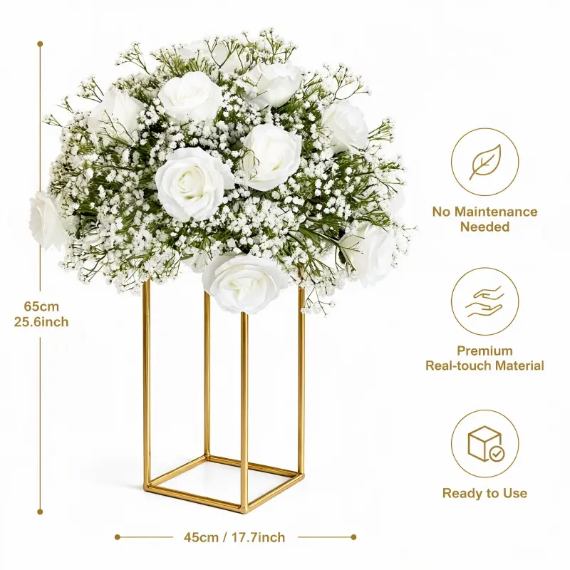 Centerpiece Flower Ball – Artificial Flower Ball for Wedding Table
