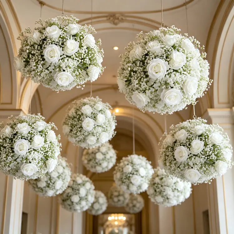 white-flower-ball-size-comparison-chart