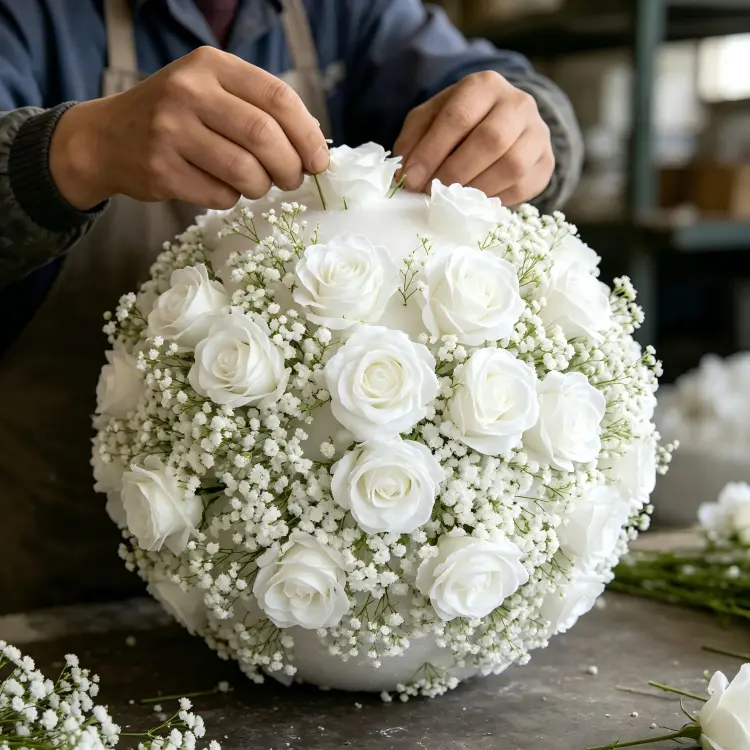 handmade-white-flower-ball-artisan