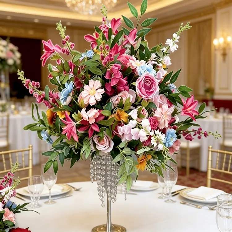 rose-flower-ball-centerpiece-luxury-wedding