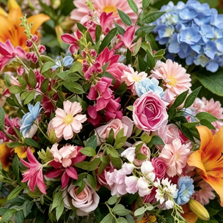 silk-rose-hydrangea-daisy-close-up