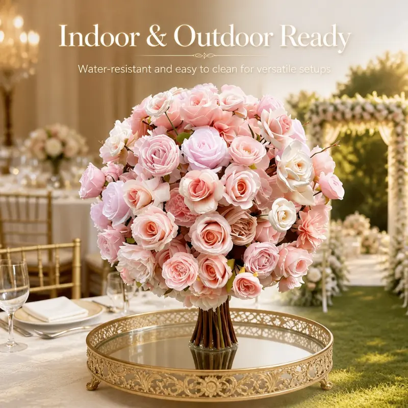 Pink Flower Ball – Artificial Pink Rose Flower Ball