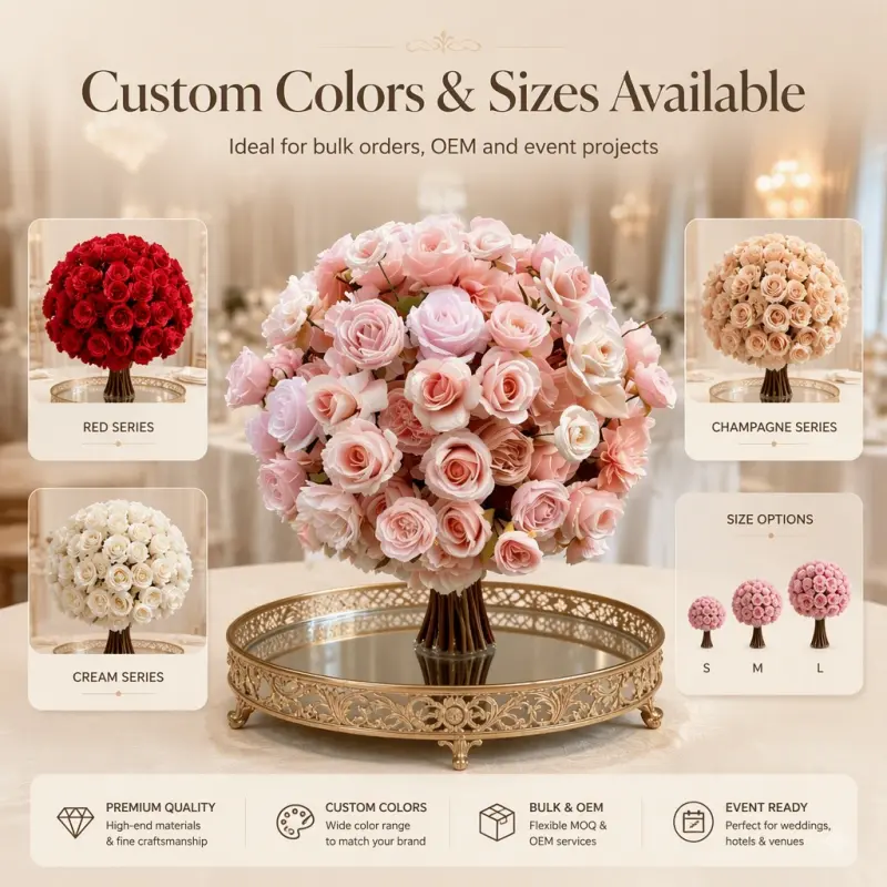 Pink Flower Ball – Artificial Pink Rose Flower Ball