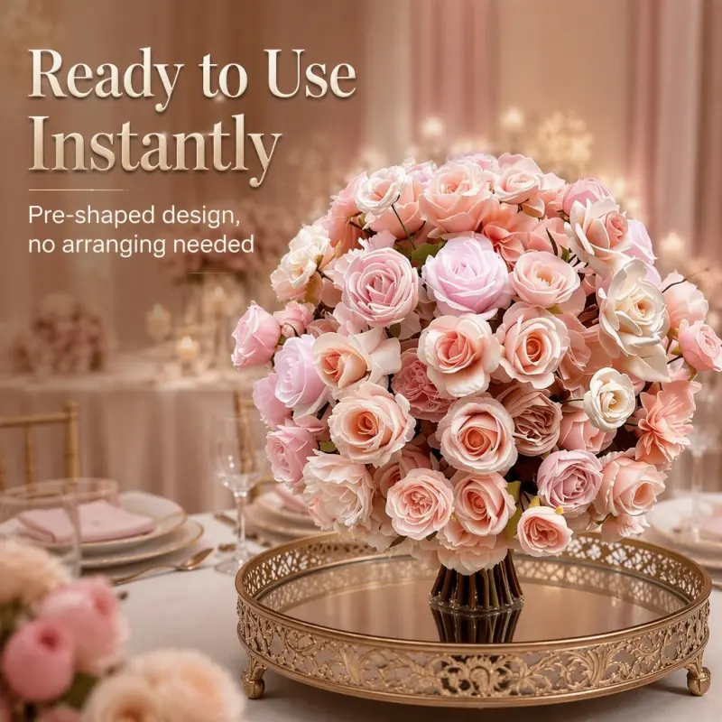 Pink Flower Ball – Artificial Pink Rose Flower Ball