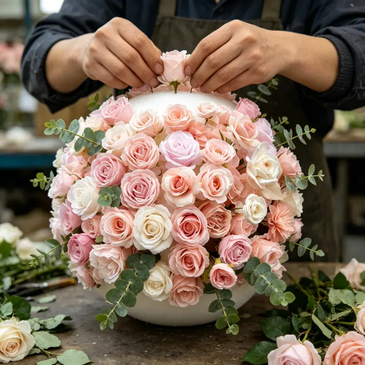 handmade-flower-ball-artisan-process