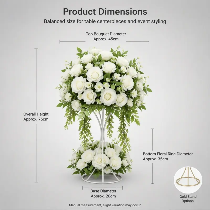 Flower Ball Centerpiece – Artificial Flower Ball for Wedding Table