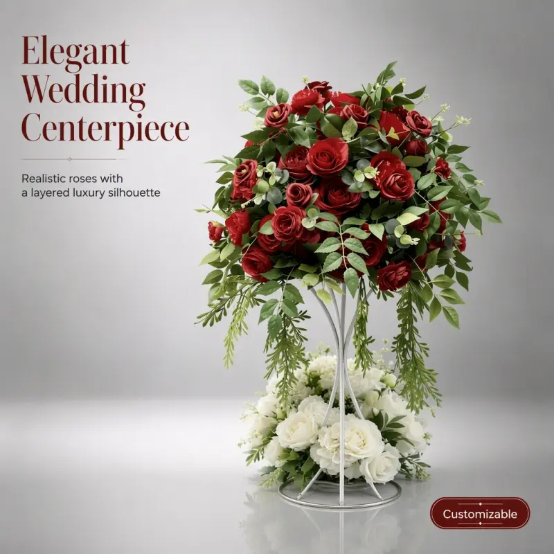 Flower Ball Centerpiece – Artificial Flower Ball for Wedding Table