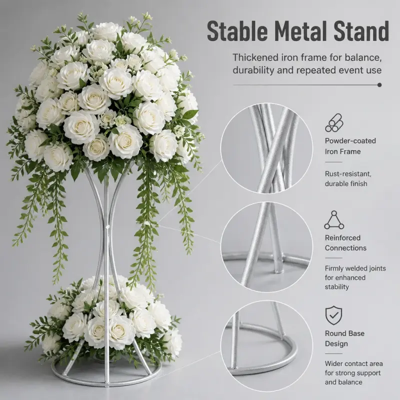 Flower Ball Centerpiece – Artificial Flower Ball for Wedding Table