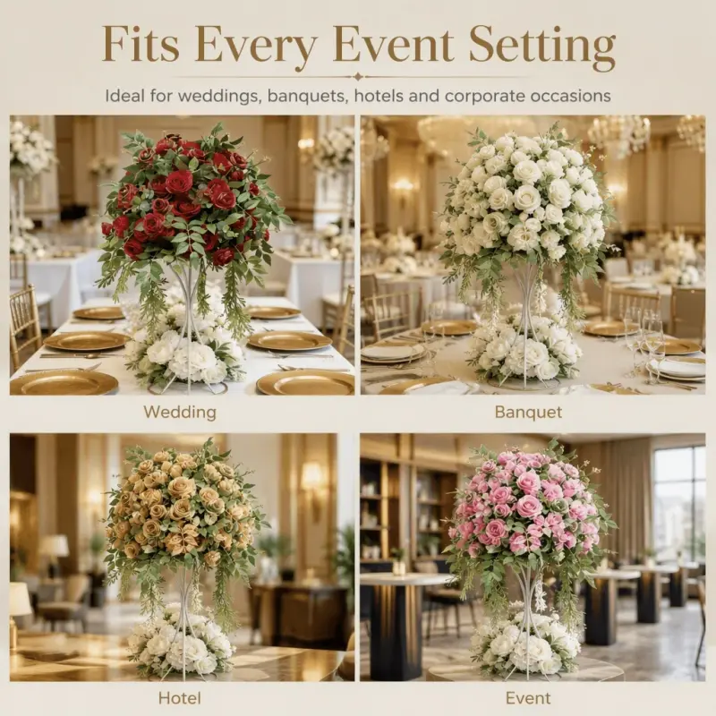 Flower Ball Centerpiece – Artificial Flower Ball for Wedding Table