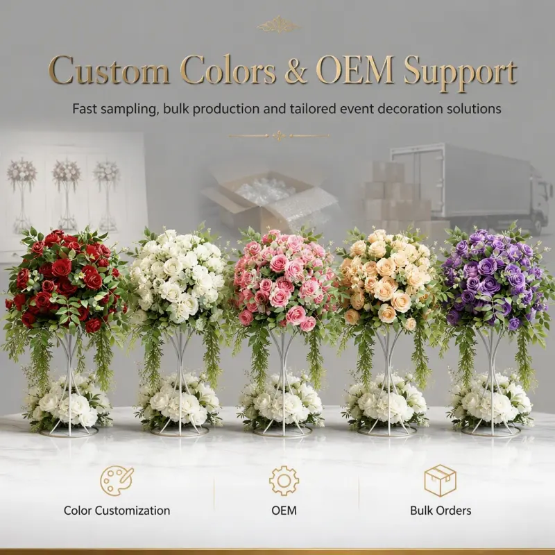 Flower Ball Centerpiece – Artificial Flower Ball for Wedding Table