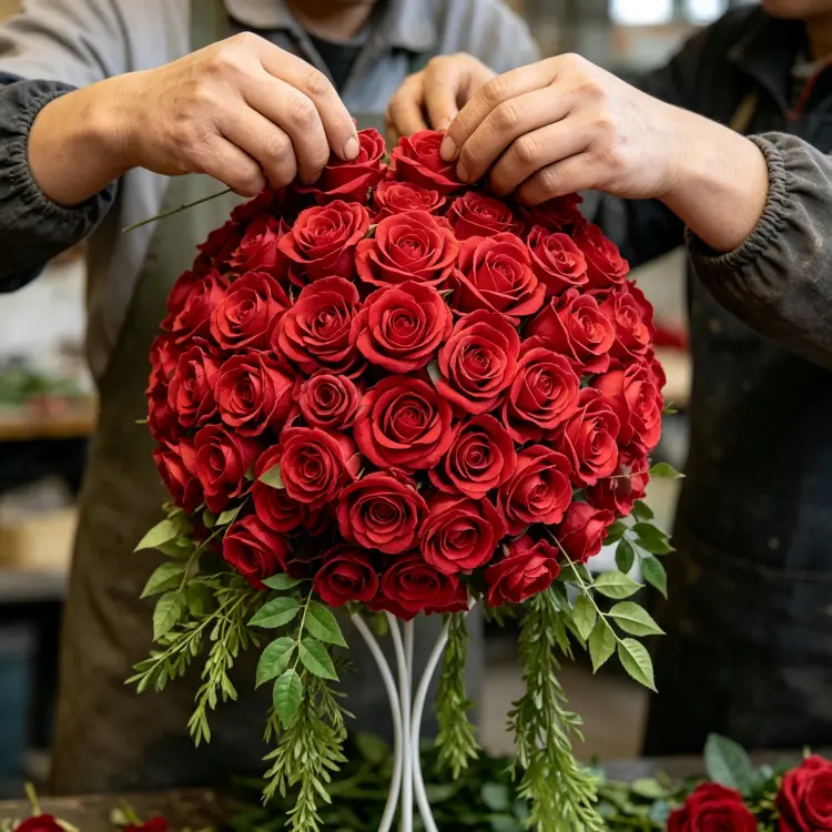 handmade-flower-ball-artisan-process