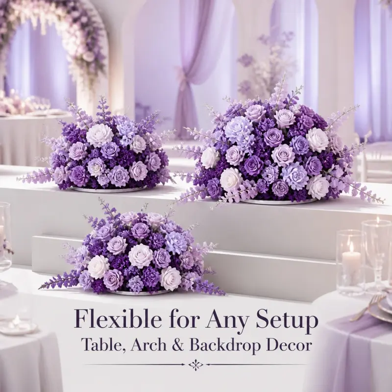 Purple Flower Ball – Artificial Purple Silk Flower Ball