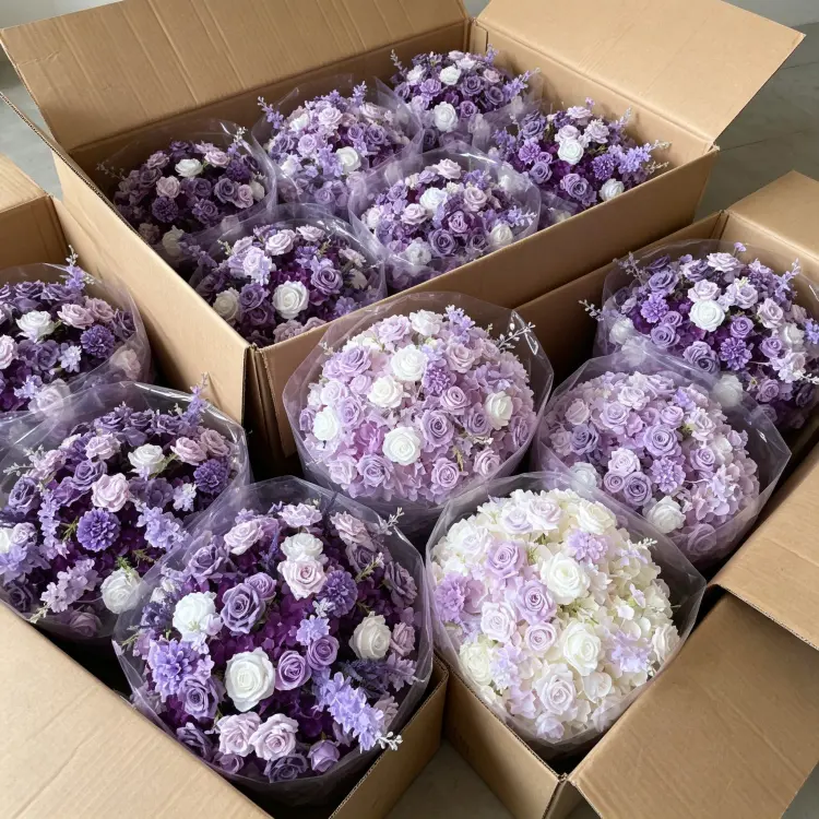 Artificial Flower Ball Packaging Carton Box Shipping Protection and Bulk Order