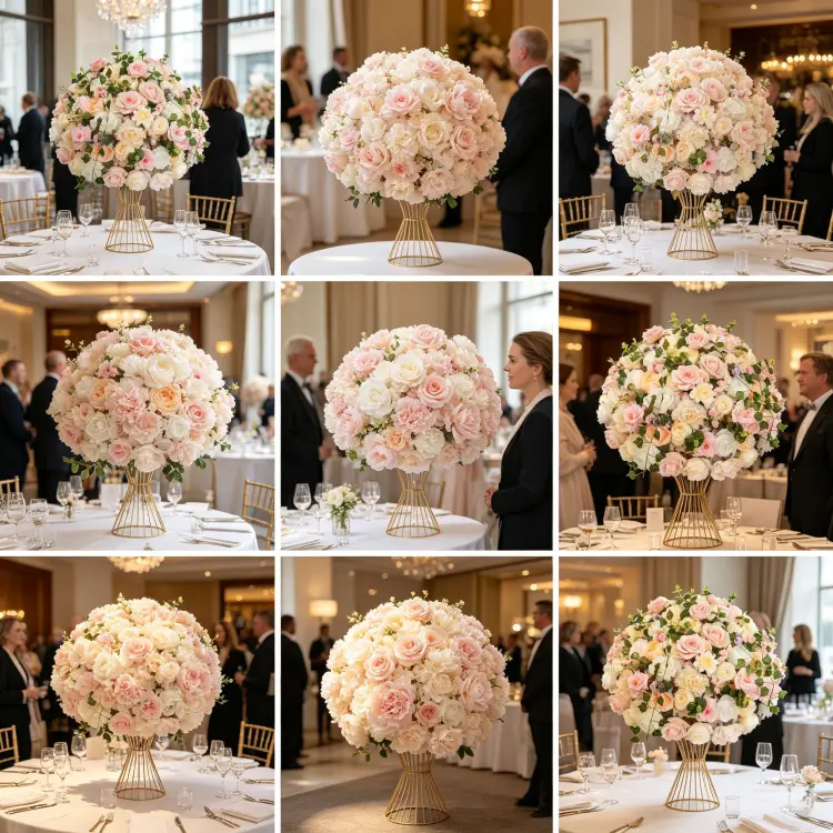 Global Wedding Event Flower Projects Portfolio Cases Worldwide Artificial Flower Ball