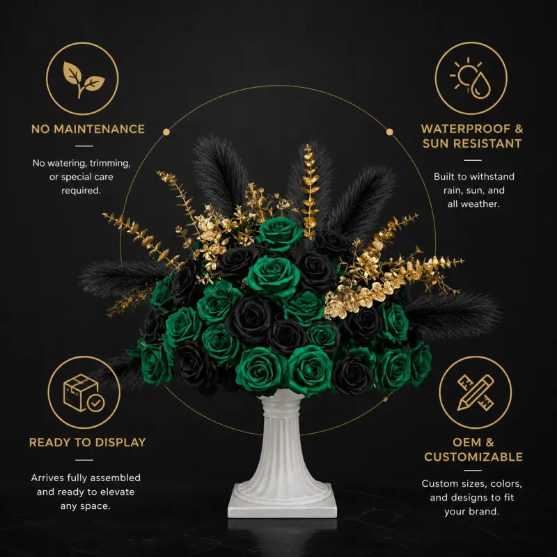 Wedding Table Flowers – Artificial Flower Ball Table Decor