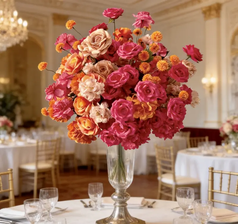 Red Rose Flower Ball Centerpiece